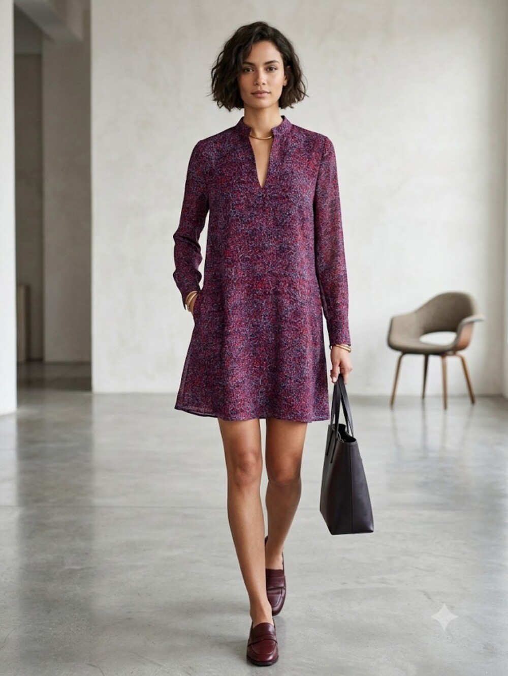 Derek Lam 10 Crosby Blue Red Animal Print Casual Long Sleeve Lightweigth Size 2